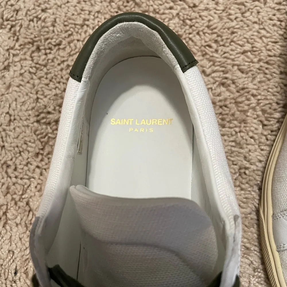 Saint Laurent Andy Canvas Sneakers Size 40.5 - Picture 5 of 9